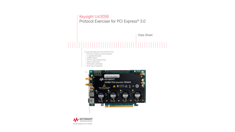 U4305B Protocol Exerciser for PCI Express® 3.0